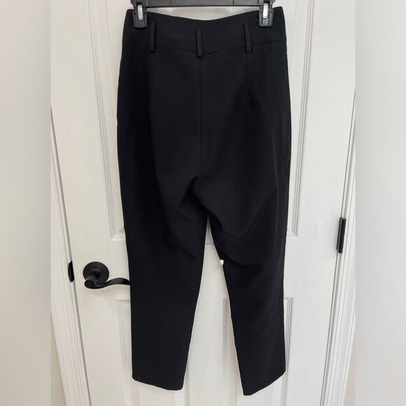SHEIN High Waist Large Belt Loop Light Weight Black Pants Women’s Size S - Picture 2 of 5